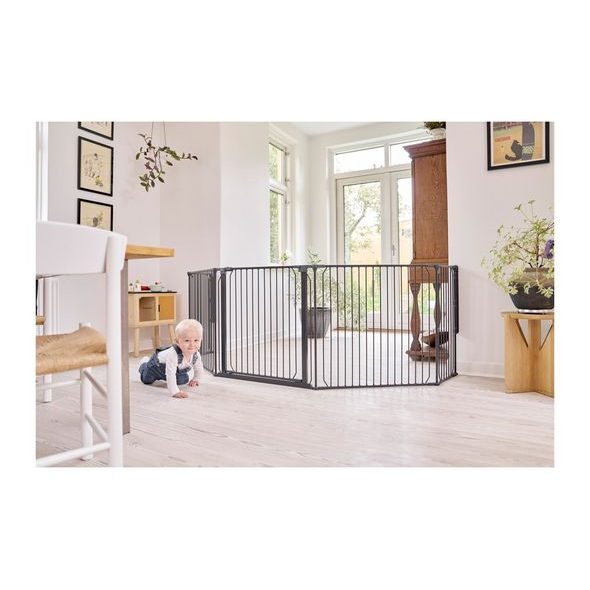 BABY DAN UNIVERZÁLNÍ PROSTOROVÁ ZÁBRANA BABYDAN COMBIFIT XL, ČERNÁ - OHRÁDKY - KOUPÁNÍ A ZDRAVÍ