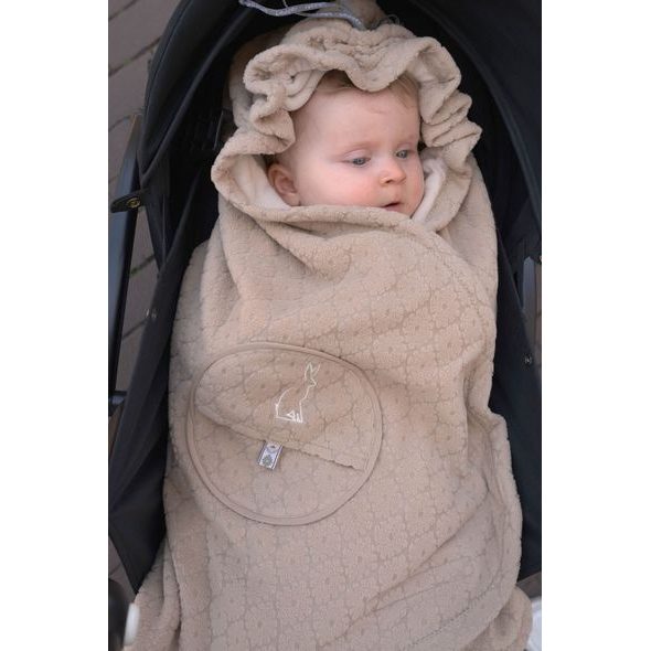 LODGER WRAPPER FOLKLORE FLEECE BEIGE - ZAVINOVAČKY - SPINKÁNÍ