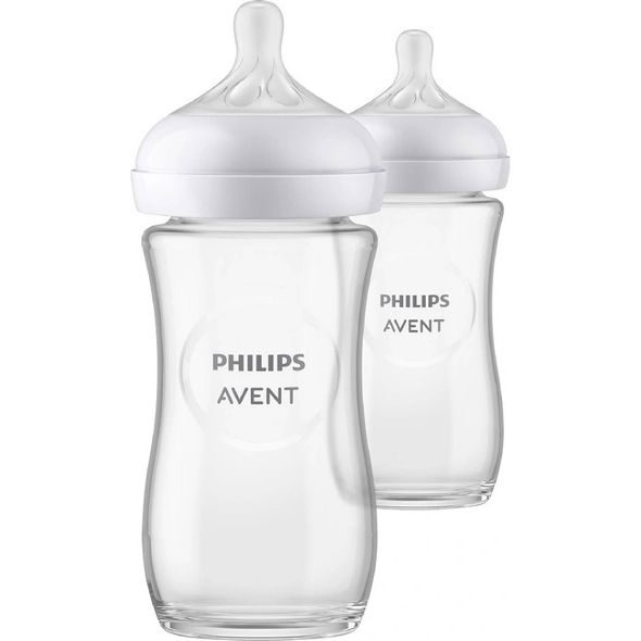 PHILIPS AVENT LÁHEV NATURAL RESPONSE SKLENĚNÁ 240 ML, 1M+, 2 KS - KOJENECKÉ LAHVE - KRMENÍ