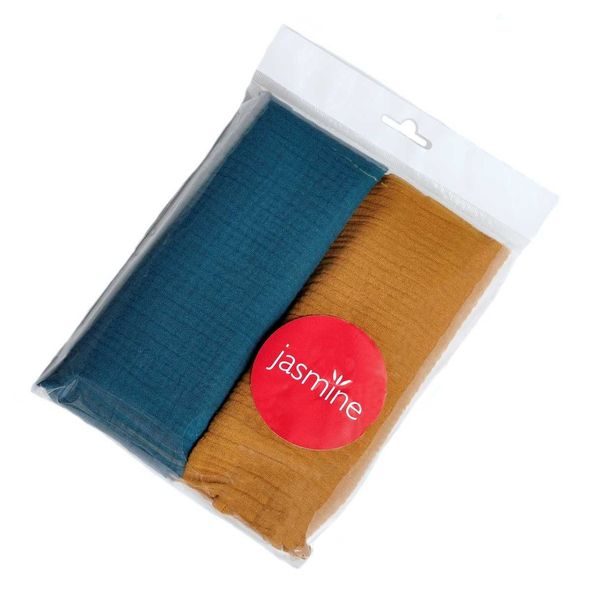 JASMINE MUŠELÍNOVÉ PLENY DUOLUX 8 60X80 2KS - LÁTKOVÉ PLENY ALL IN ONE - PŘEBALOVÁNÍ