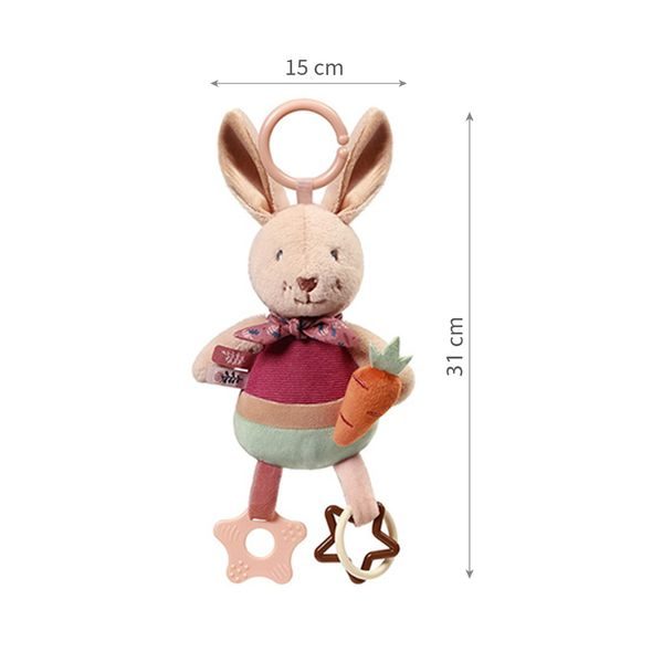 BABYONO HRAČKA ZÁVĚSNÁ S KOUSÁTKEM RABBIT KARO 0M+ - HRAČKY K ZAVĚŠENÍ - PRO DĚTI