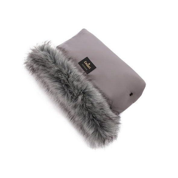EMITEX RUKÁVNÍK LUXURY SOFT DARK GREY - RUKÁVNÍKY NA KOČÁREK - KOČÁRKY A PŘÍSLUŠENSTVÍ