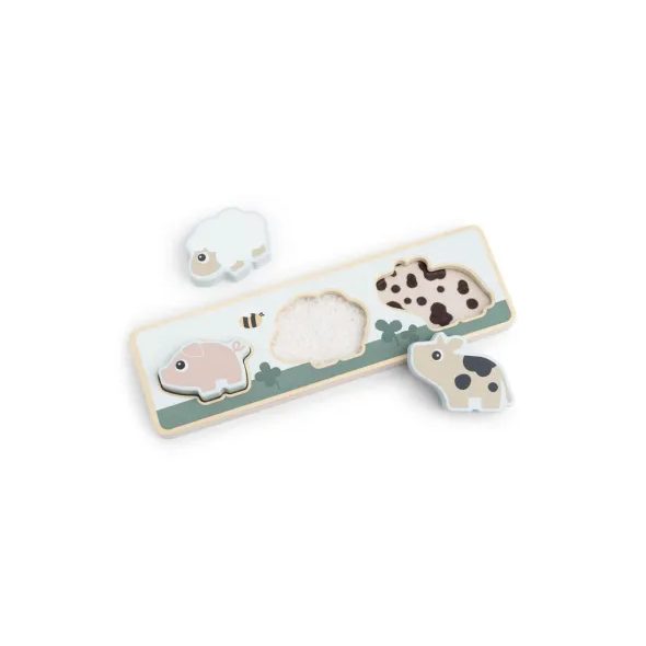 DONE BY DEER DŘEVĚNÉ PUZZLE TINY FARM - MOTORICKÉ A HRY - PRO DĚTI