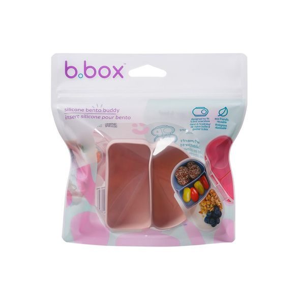B.BOX SILIKONOVÝ ORGANIZÉR DO MALÉHO BOXU - RŮŽOVÝ - USKLADNĚNÍ JÍDLA - KRMENÍ