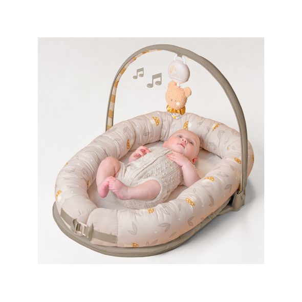 TAF TOYS HNÍZDO PRO MIMINKO S HRAZDOU LITTLE EXPLORER - HNÍZDEČKA - SPINKÁNÍ