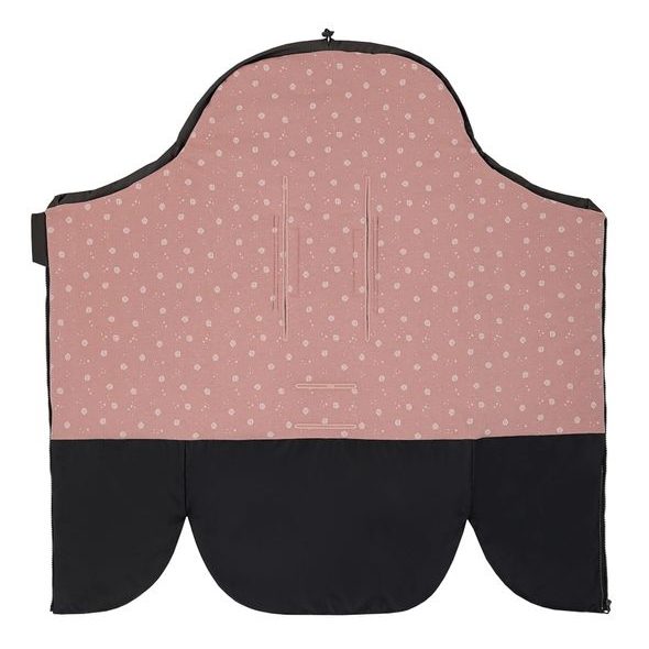 EMITEX FUSAK 2V1 COCOON SOFTSHELL MISTY ROSE HEART - FUSAKY DO KOČÁRKU - KOČÁRKY A PŘÍSLUŠENSTVÍ