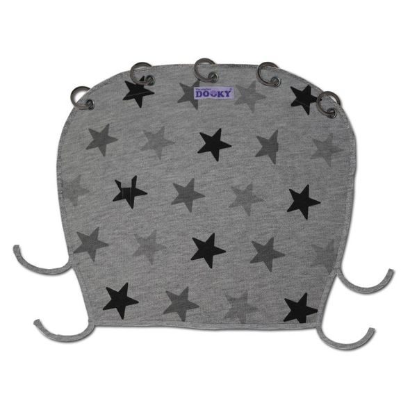 DOOKY DESIGN CLONA GREY STARS - STŘÍŠKY A STÍNÍTKA - AUTOSEDAČKY A PŘÍSLUŠENSTVÍ