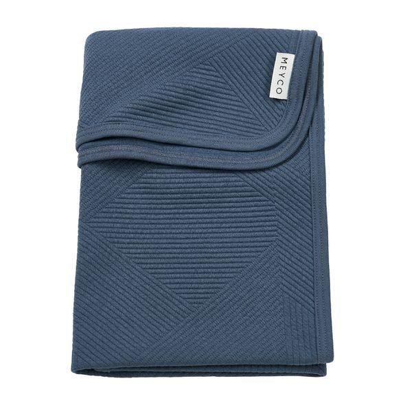 MEYCO ŽAKÁROVÁ DEKA PURE - INDIGO - DĚTSKÉ DEKY PRO MIMINKA - SPINKÁNÍ