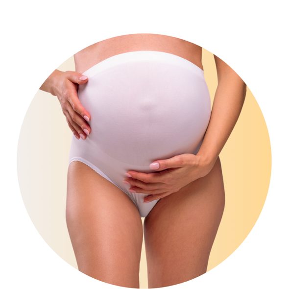 CARRIWELL KALHOTKY TĚHOTENSKÉ PODPŮRNÉ BÍLÉ - TĚHOTENSKÉ SPODNÍ PRÁDLO - PRO MAMINKY