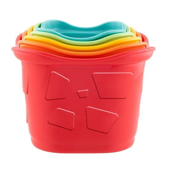 CHICCO POHÁRKY STOHOVACÍ BAREVNÉ ECO+ 6M+ - STOHOVACÍ HRAČKY - PRO DĚTI