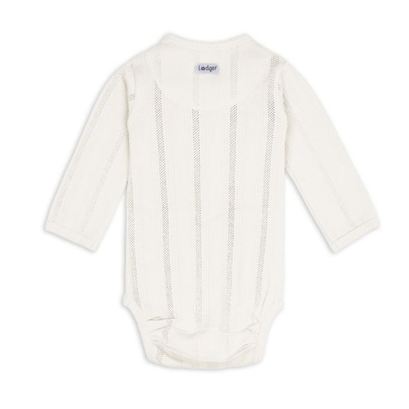 LODGER BODY S DLOUHÝM RUKÁVEM POINTELLE CREAM VEL. 56 - BODY - PRO DĚTI