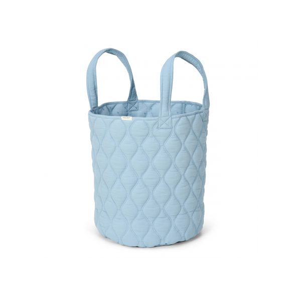 LITTLE DUTCH KOŠÍK TEXTILNÍ OBOUSTRANNÝ EXTRA VELKÝ PURE DENIM BLUE - DEKORACE A POLIČKY - SPINKÁNÍ