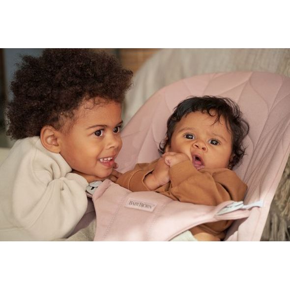 BABYBJORN POTAH NA LEHÁTKO BALANCE BLISS DUSTY PINK PETAL WOVEN - LEHÁTKA A HOUPADLA - SPINKÁNÍ