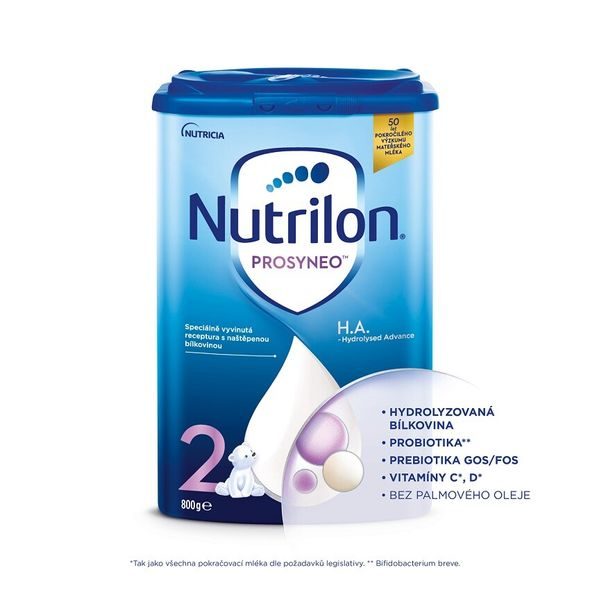 NUTRILON 2 KOJENECKÉ MLÉKO PROSYNEO H.A. 800 G - KOJENECKÁ MLÉKA - KRMENÍ