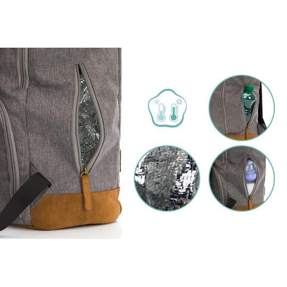 FILLIKID BATOH NA PLENY BERLIN GREY MELANGE - PŘEBALOVACÍ BATOHY - KOČÁRKY A PŘÍSLUŠENSTVÍ