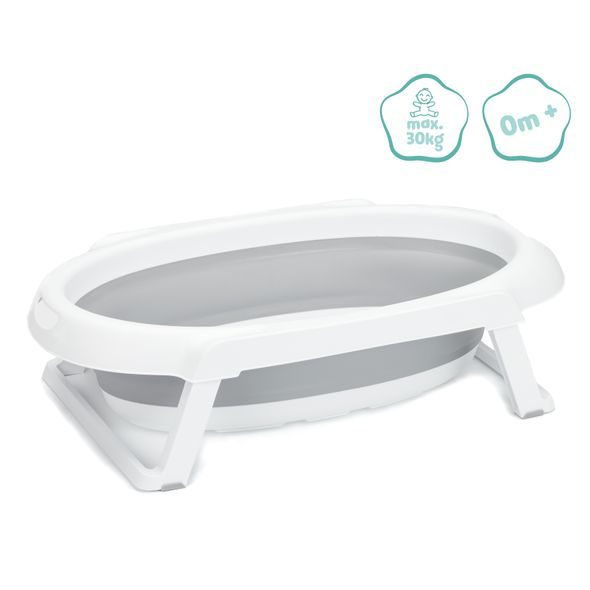 FILLIKID SKLÁDACÍ DĚTSKÁ VANIČKA GREY-WHITE + STOJAN NA VANIČKU - VANIČKY PLASTOVÉ - KOUPÁNÍ A ZDRAVÍ