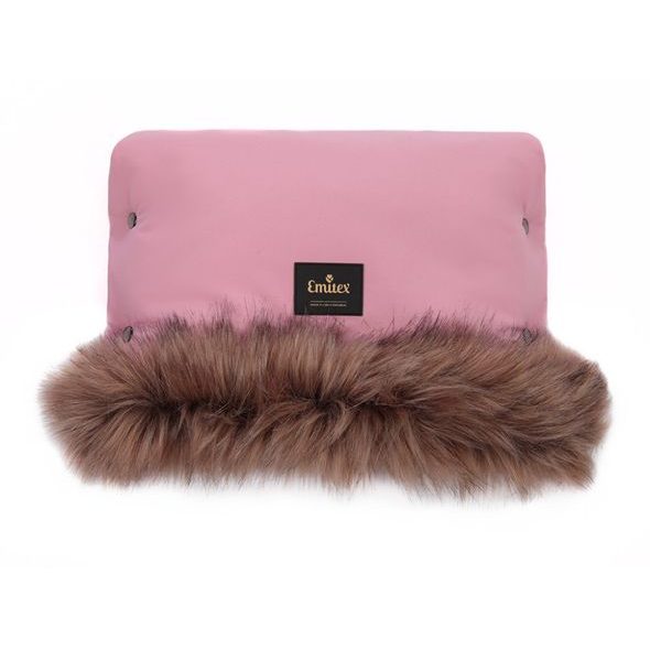 EMITEX RUKÁVNÍK LUXURY SOFT PINK - RUKÁVNÍKY NA KOČÁREK - KOČÁRKY A PŘÍSLUŠENSTVÍ