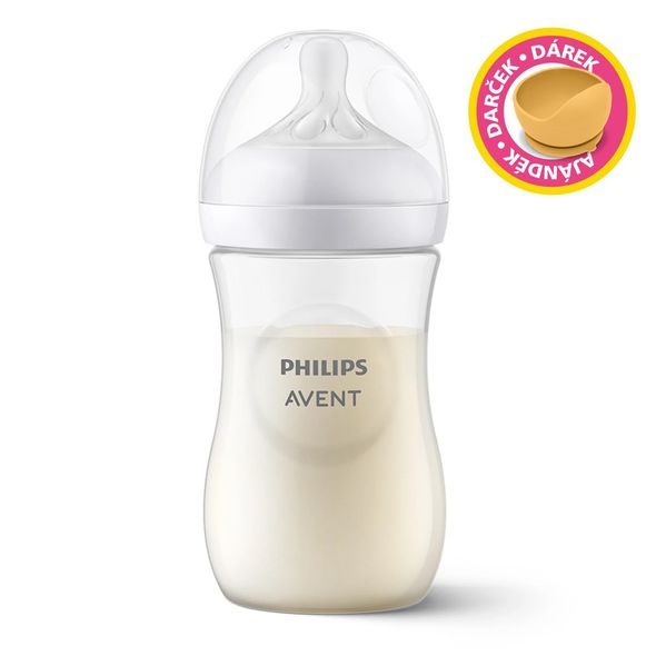 PHILIPS AVENT LÁHEV NATURAL RESPONSE 260 ML, 1M+DÁREK PETITE&MARS MISKA 6M+ - KOJENECKÉ LAHVE - KRMENÍ