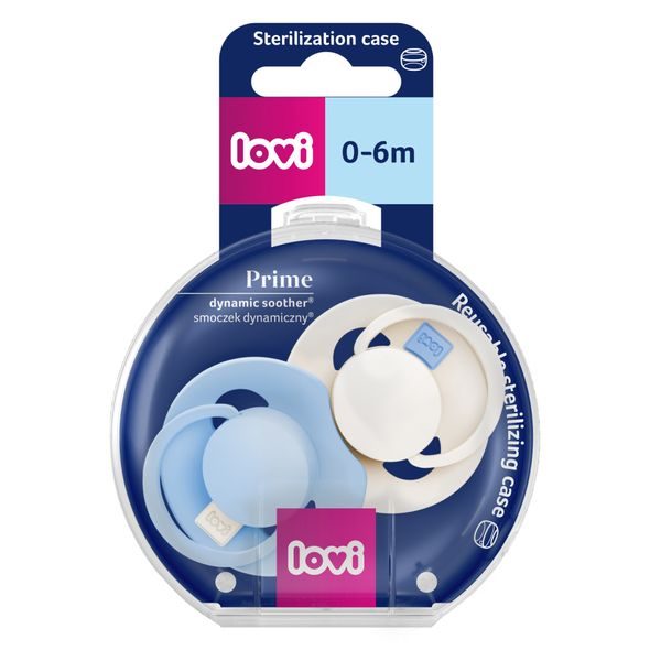 LOVI DUDLÍK SILIKONOVÝ DYNAMICKÝ PRIME TUTTI FRUTTI 0-6M 2KS FROST/GLACIER - ŠIDÍTKA A DOPLŇKY - KRMENÍ