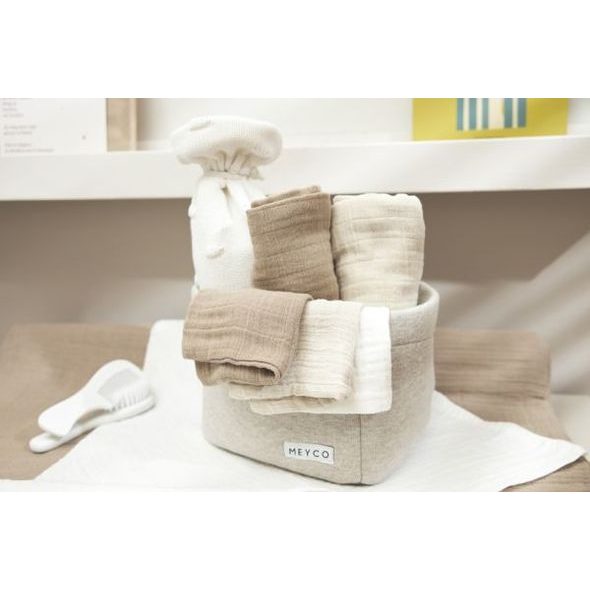 MEYCO MUŠELÍNOVÁ PLENA-ŽÍNKA 3-BALENÍ - SOFT SAND/GREIGE/TAUPE - ŽÍNKY A HOUBIČKY - KOUPÁNÍ A ZDRAVÍ