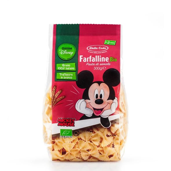 DALLA COSTA BIO TĚSTOVINY DISNEY MICKEY FARFALLINE 300 G - ZDRAVÉ TĚSTOVINY - KRMENÍ