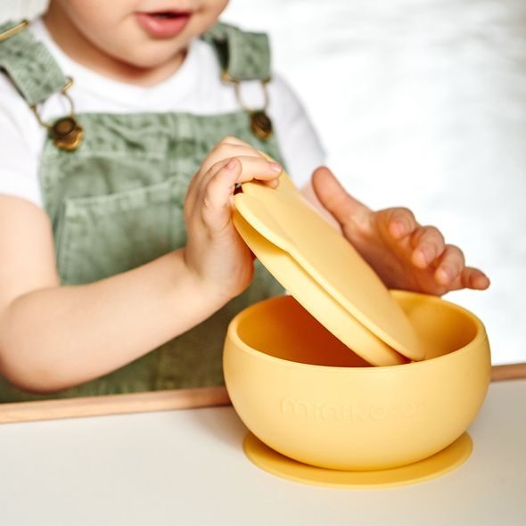 MINIKOIOI MISKA SILIKONOVÁ S PŘÍSAVKOU - GREY - MISKY, TALÍŘKY A PODLOŽKY - KRMENÍ