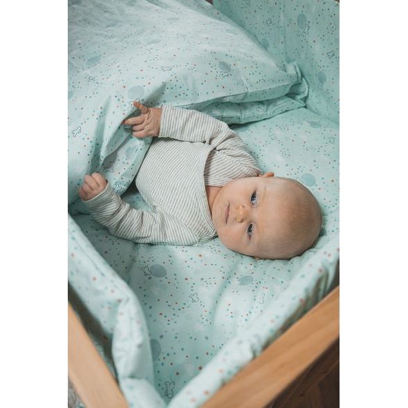 ENIE BABY POVLEČENÍ ESSENTIAL MRÁČEK MODRÝ - POVLEČENÍ DO POSTÝLKY - SPINKÁNÍ