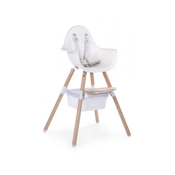 CHILDHOME KOŠÍK POD ŽIDLIČKU EVOLU 2 WHITE - DOPLŇKY K ŽIDLIČKÁM - KRMENÍ