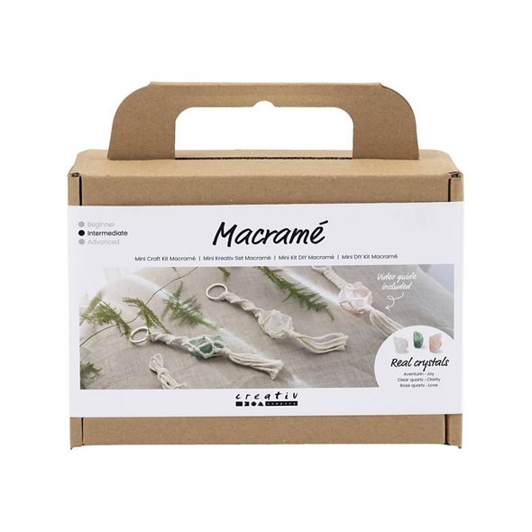 CREATIV COMPANY KREATIVNÍ SADA MINI CRAFT KIT MACRAMÉ KEY RINGS - VÝTVARNÉ POMŮCKY A HRAČKY - PRO DĚTI