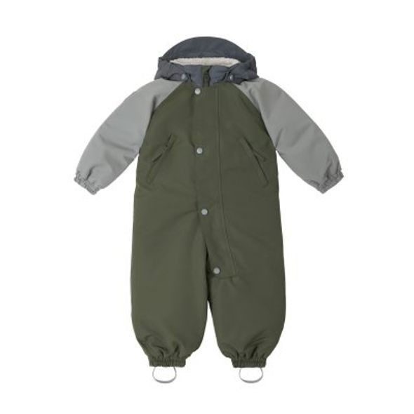 LEOKID ZIMNÍ KOMBINÉZA COLOR BLOCK GREEN SCAPE VEL. 18 - 24 MĚSÍCŮ (VEL. 86) - ZIMNÍ KOMBINÉZY - PRO DĚTI