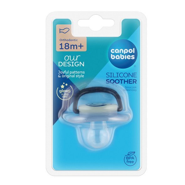 CANPOL BABIES DUDLÍK SILIKONOVÝ ANATOMICKÝ NIGHT DREAMS 18M+ 1KS - ŠIDÍTKA A DOPLŇKY - KRMENÍ