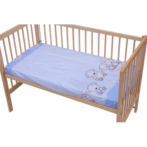 SCARLETT PROSTĚRADLO DO POSTÝLKY SCARLETT TORO 120X60CM MODRÁ - PROSTĚRADLA - SPINKÁNÍ