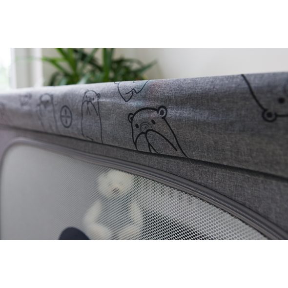 KIDNORT CESTOVNÍ POSTÝLKA KIDNORT IHALIG SVĚTLE ŠEDÁ - CESTOVNÍ POSTÝLKY - SPINKÁNÍ