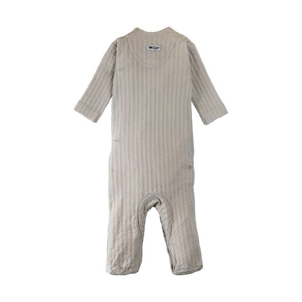 LODGER JUMPER NEWBORN SEERSUCKER STEEL - OVERALY - PRO DĚTI