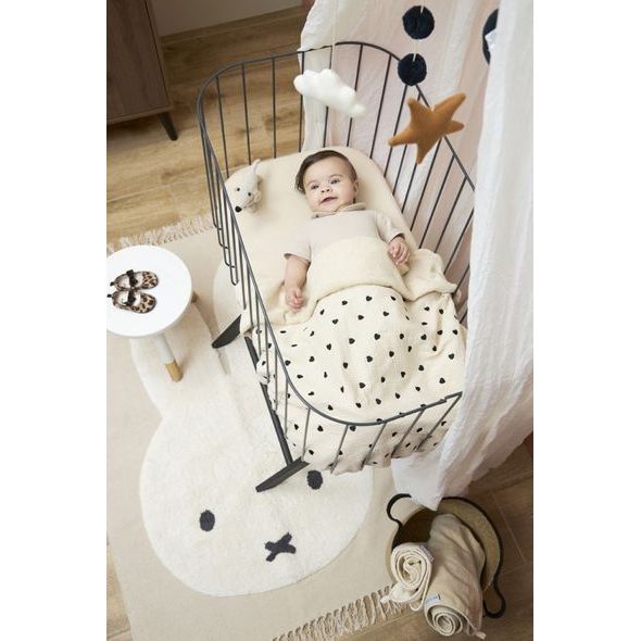 MEYCO MUŠELÍNOVÁ PŘIKRÝVKA SWEET HEART 75X100 - SOFT SAND - DĚTSKÉ DEKY PRO MIMINKA - SPINKÁNÍ