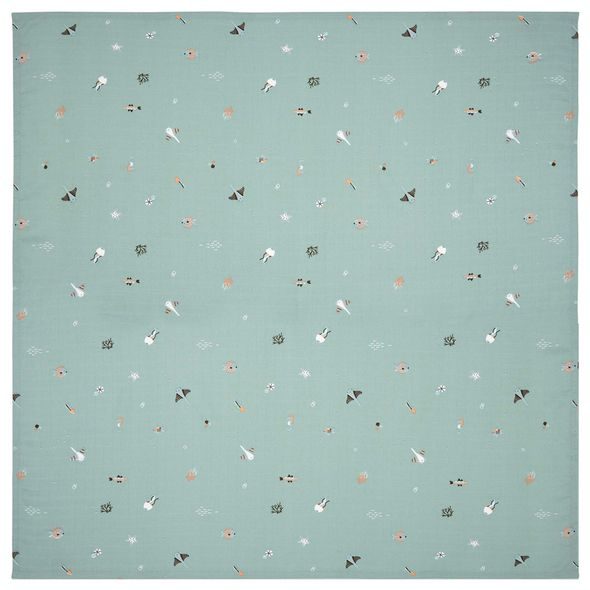 BEBE-JOU MUŠELÍNOVÁ PLENKA 110X110CM OCEAN VIBES - OSUŠKY A DĚTSKÉ ŽUPANY - KOUPÁNÍ A ZDRAVÍ