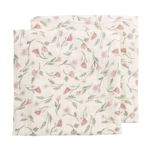 MEYCO MUŠELÍNOVÉ PLENY 30X30 CM 2-BALENÍ - FLOWER - ŽÍNKY A HOUBIČKY - KOUPÁNÍ A ZDRAVÍ