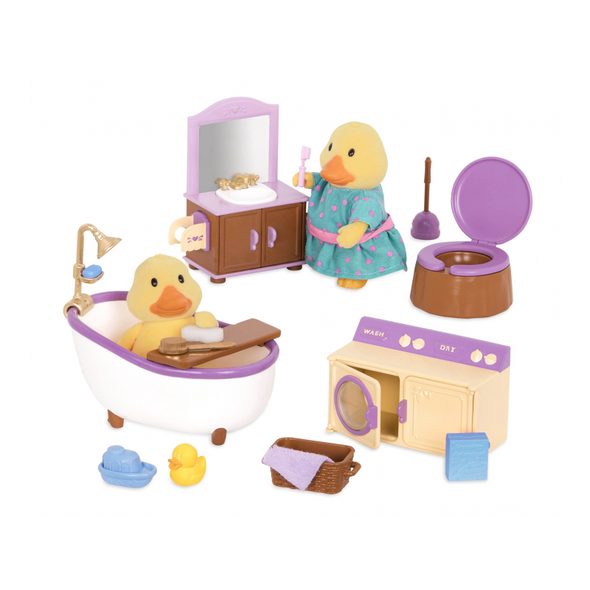 LI'L WOODZEEZ SADA NÁBYTKU DO KOUPELNY - DOPLŇKY PRO FIGURKY - PRO DĚTI