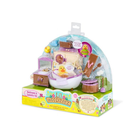 LI'L WOODZEEZ SADA NÁBYTKU DO KOUPELNY - DOPLŇKY PRO FIGURKY - PRO DĚTI