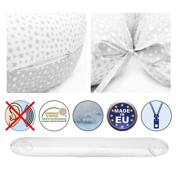 SCAMP KOJÍCÍ POLŠTÁŘ 155X30 (GREYWHITELITTLEBIGSTARS) - KOJÍCÍ POLŠTÁŘE - KRMENÍ