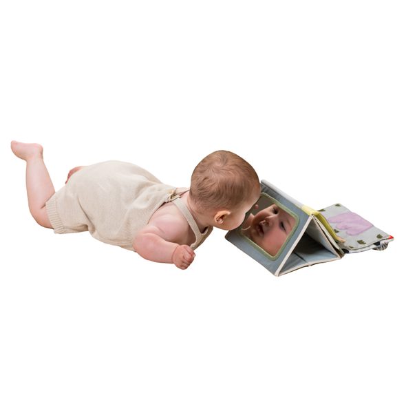 TAF TOYS KNÍŽKA PRO HRU NA BŘÍŠKU SENSORY BOOK - KNÍŽKY PRO NEJMENŠÍ - PRO DĚTI