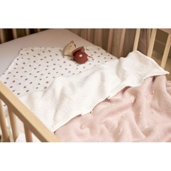 MEYCO MUŠELÍNOVÁ PŘIKRÝVKA 75X100 - OFFWHITE - DĚTSKÉ DEKY PRO MIMINKA - SPINKÁNÍ