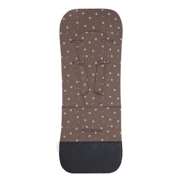 EMITEX PODLOŽKA EDGE UNI BROWN HEART - PODLOŽKY DO KOČÁRKU - KOČÁRKY A PŘÍSLUŠENSTVÍ