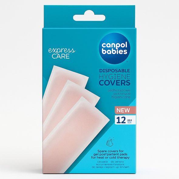 CANPOL BABIES HYGIENICKÝ NÁVLEK NA POPORODNÍ GELOVÉ VLOŽKY 12KS - POPORODNÍ VLOŽKY - PRO MAMINKY