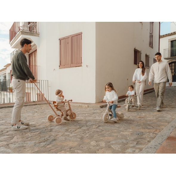 LITTLE DUTCH TŘÍKOLKA 4V1 PINK - TŘÍKOLKY ŠLAPACÍ - NOŠENÍ & SPORT