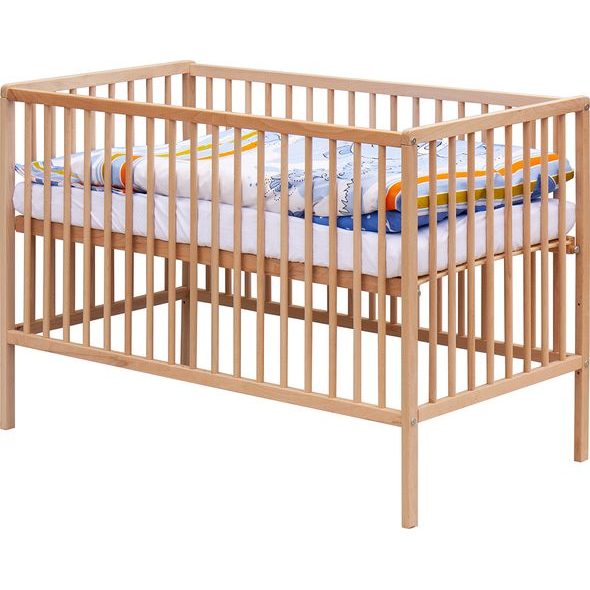 SCARLETT DĚTSKÁ POSTÝLKA S KOMPLETNÍ VÝBAVOU SCARLETT 120 X 60 CM - KOTY - DŘEVĚNÉ POSTÝLKY - SPINKÁNÍ