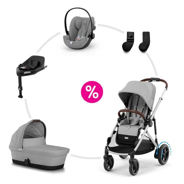 CYBEX E-GAZELLE S + COT S + CLOUD G PLUS + BASE G + ADAPTÉRY 2025 - SPORTOVNÍ KOČÁRKY - KOČÁRKY A PŘÍSLUŠENSTVÍ