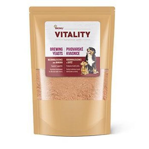 AKINU VITALITY PIVOVARSKÉ KVASNICE DOPLNĚK STRAVY PRO PSY 500 G - DOPLŇKY STRAVY PRO PSY - CHOVATELSKÉ POTŘEBY MALVÍKZOO