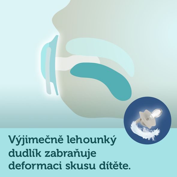 CANPOL BABIES SET SYMETRICKÝCH SILIKONOVÝCH DUDLÍKŮ LIGHT TOUCH 6-18M PURE COLOR ZELENÝ - ŠIDÍTKA A DOPLŇKY - KRMENÍ