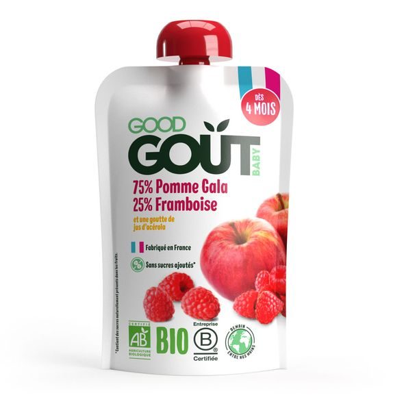 GOOD GOUT BIO JABLKO S MALINOU 120 G - OVOCE/DEZERTY - KRMENÍ